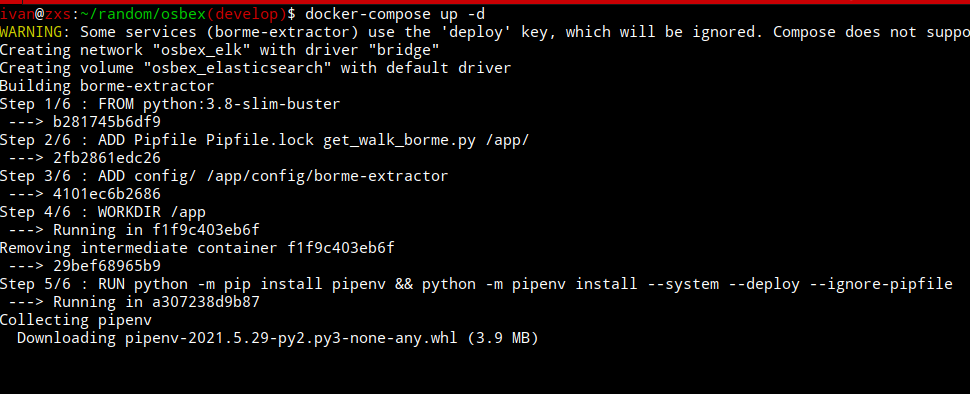 docker-compose up osbex